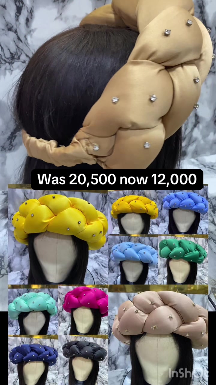 @Handmade headpieces in lagos