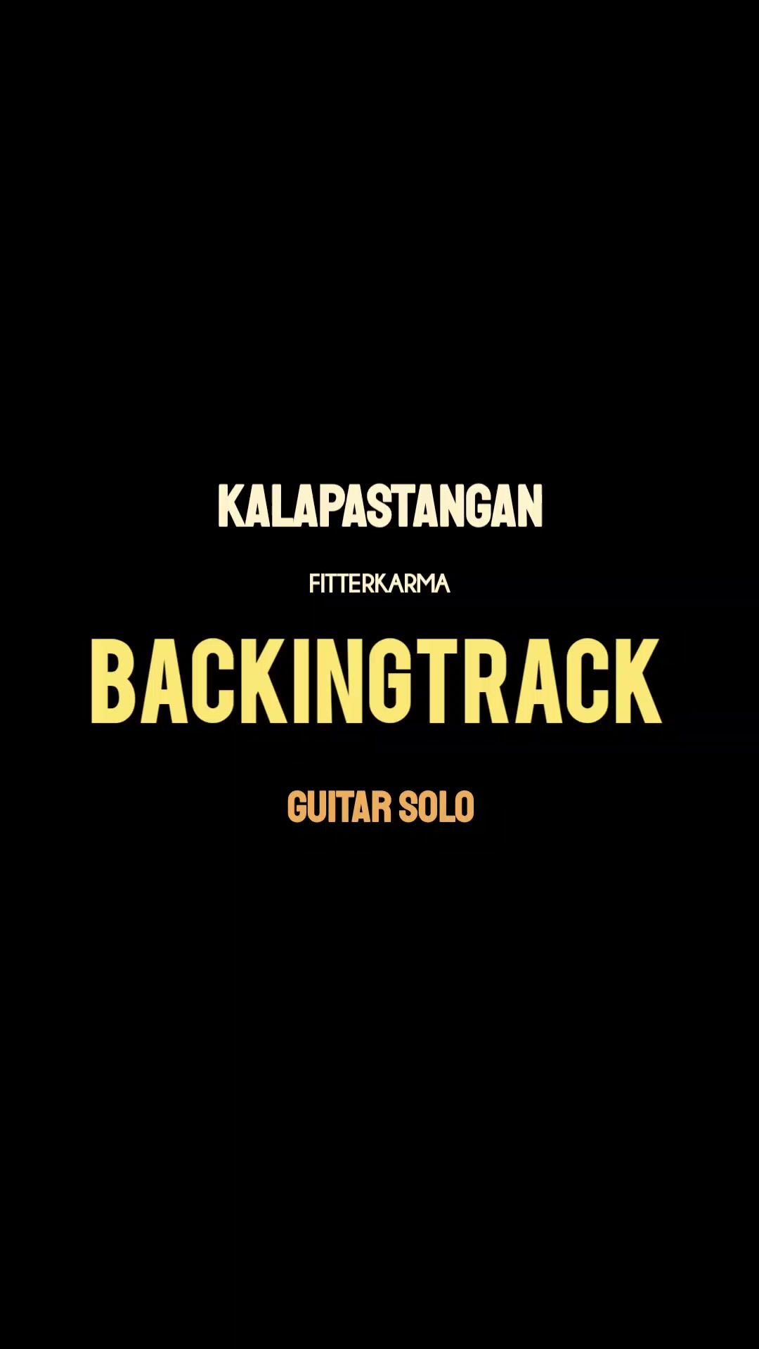 @Vidguitar Backingtrack
