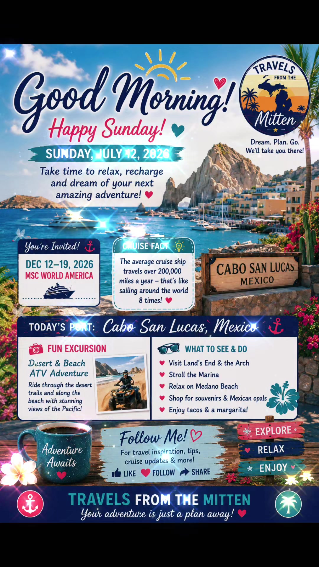 @TravelsFromTheMitten ❌💲🚢