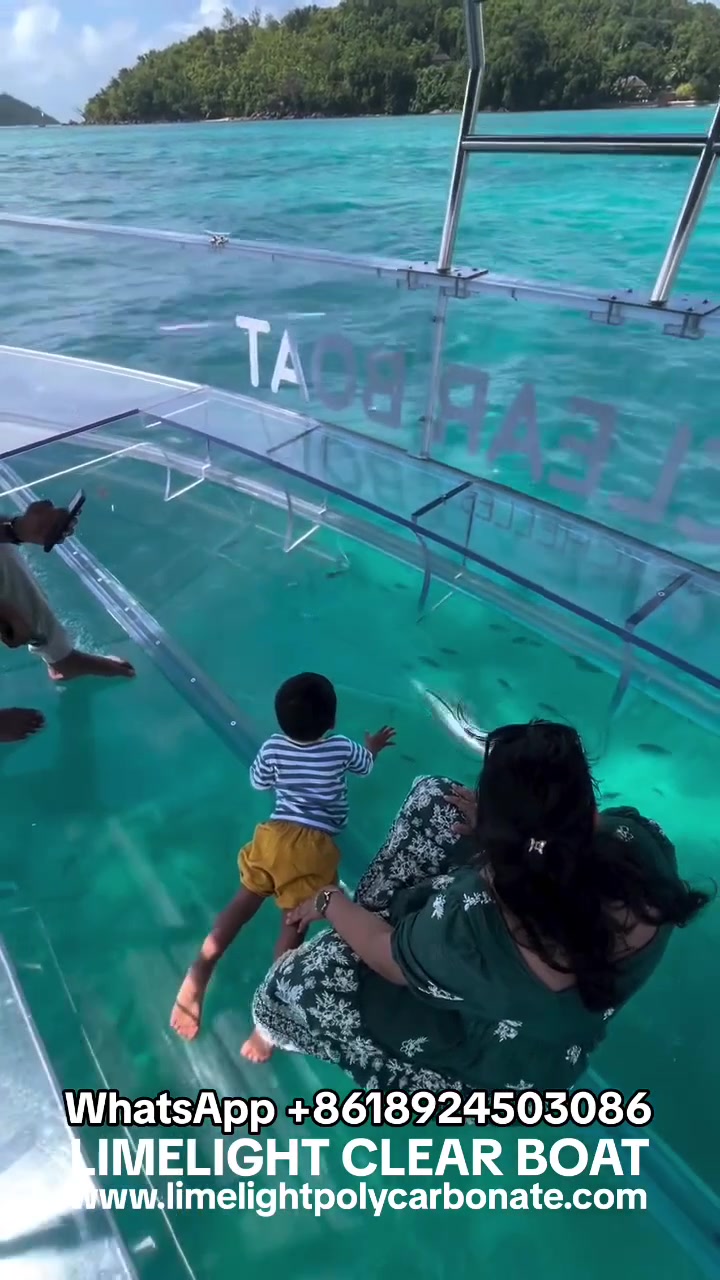 @clear boat transparent