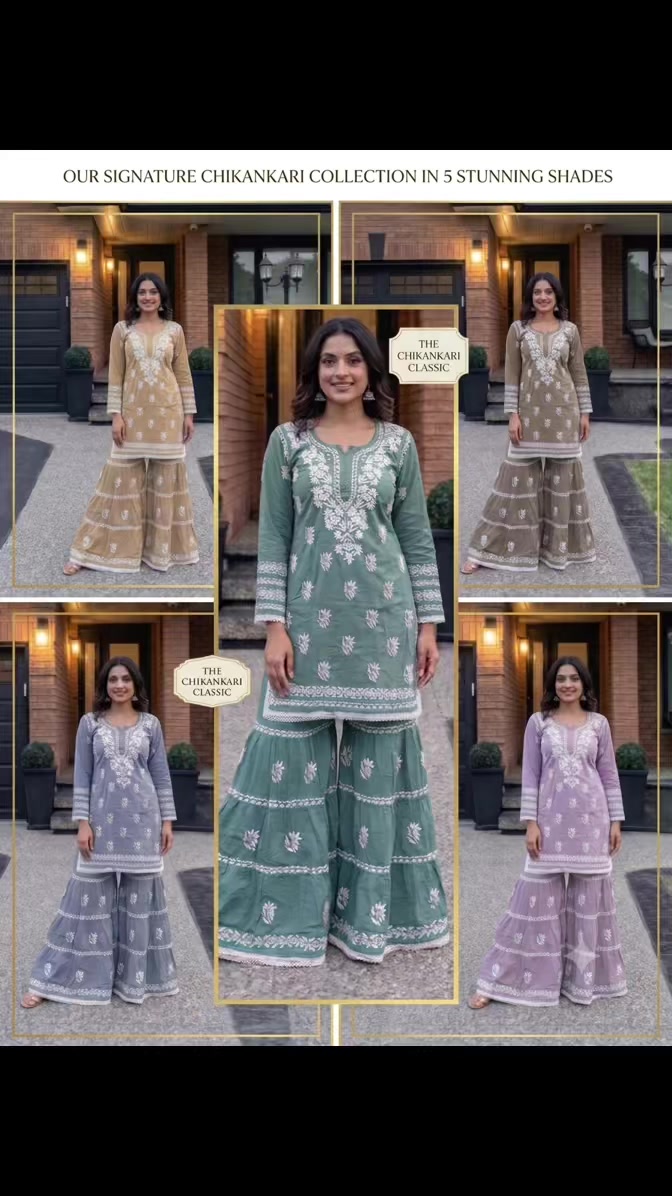 @Lukhnowi Fashions Chikankari