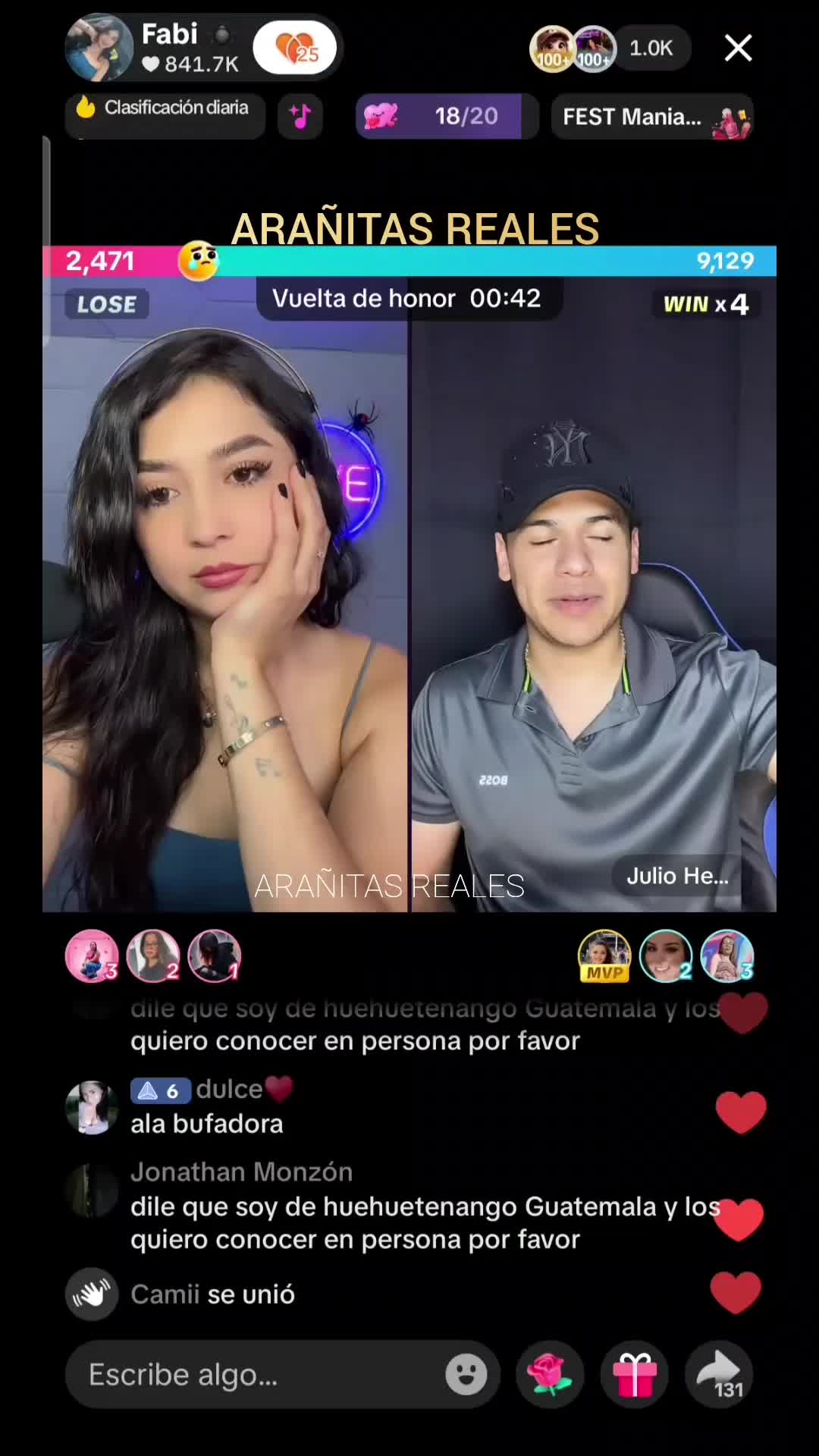 @🕷🍷Arañitas Reales 🎤🇬🇹