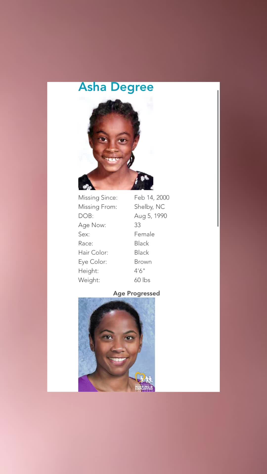 @missing children