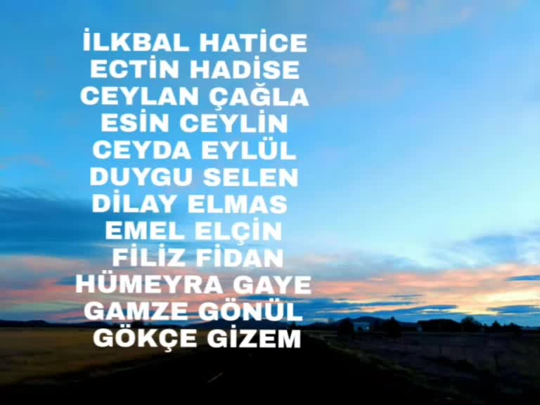 @İsim Yazılır