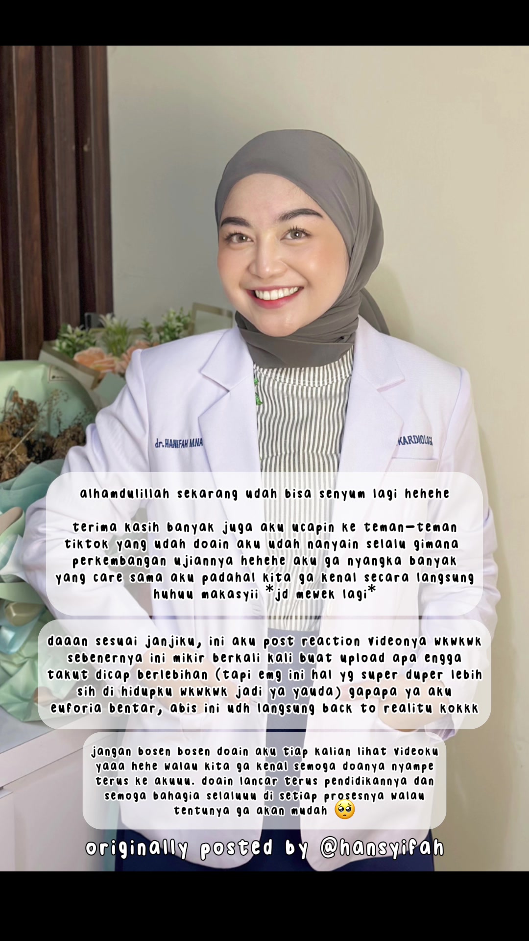 @dr. hanifah 𐙚 ̊