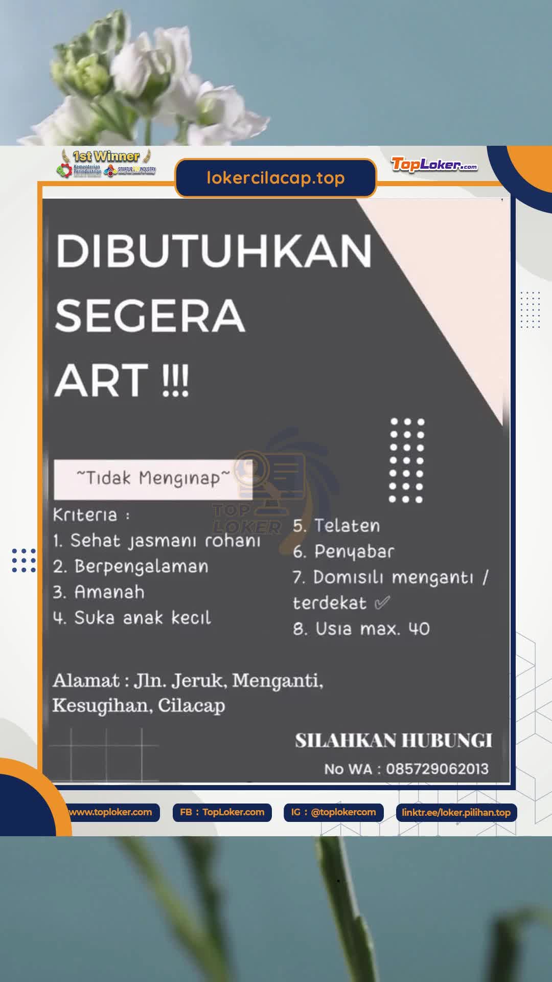 @lowongan kerja cilacap