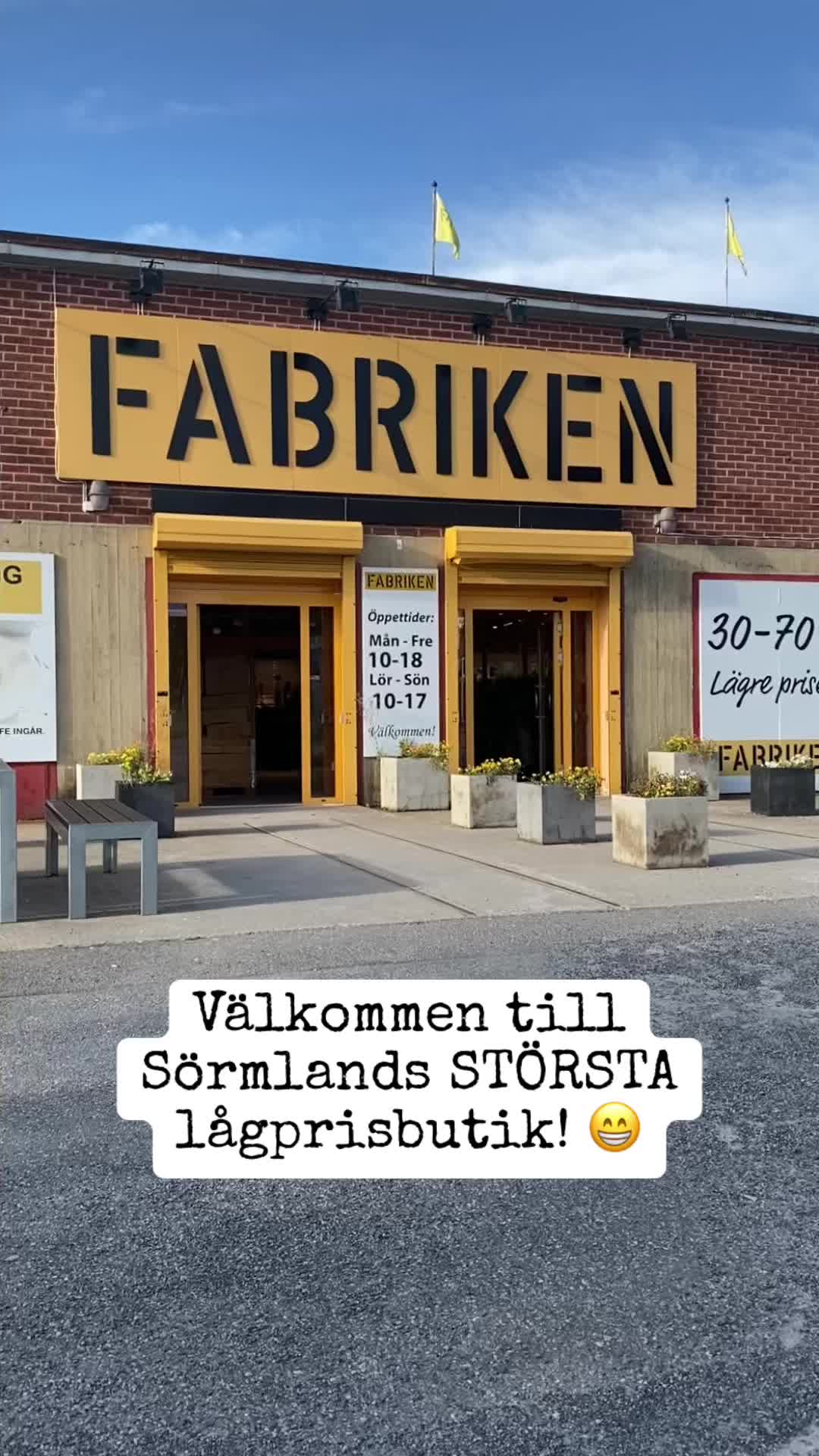 @FABRIKEN – outlet på 8000m² 🛍