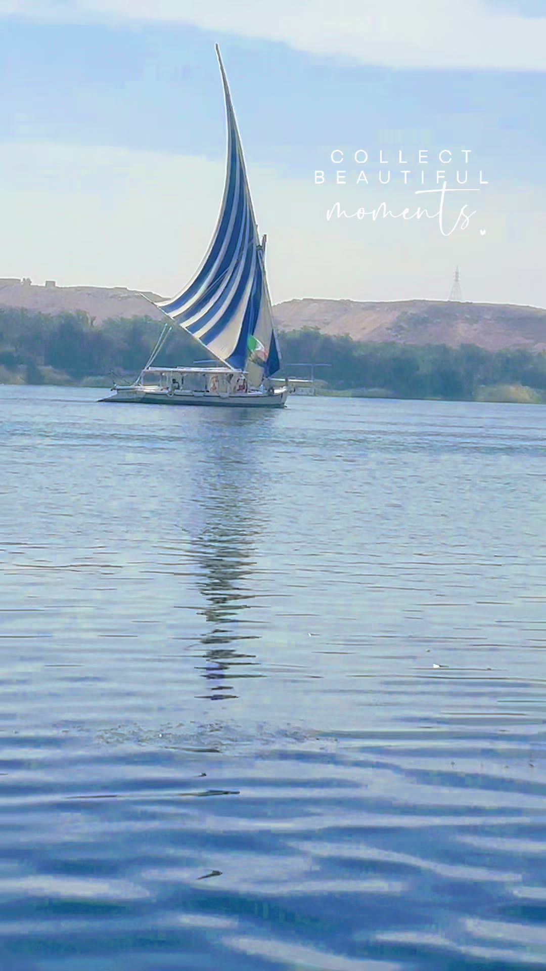 @Felucca on the Nile in Egypt,