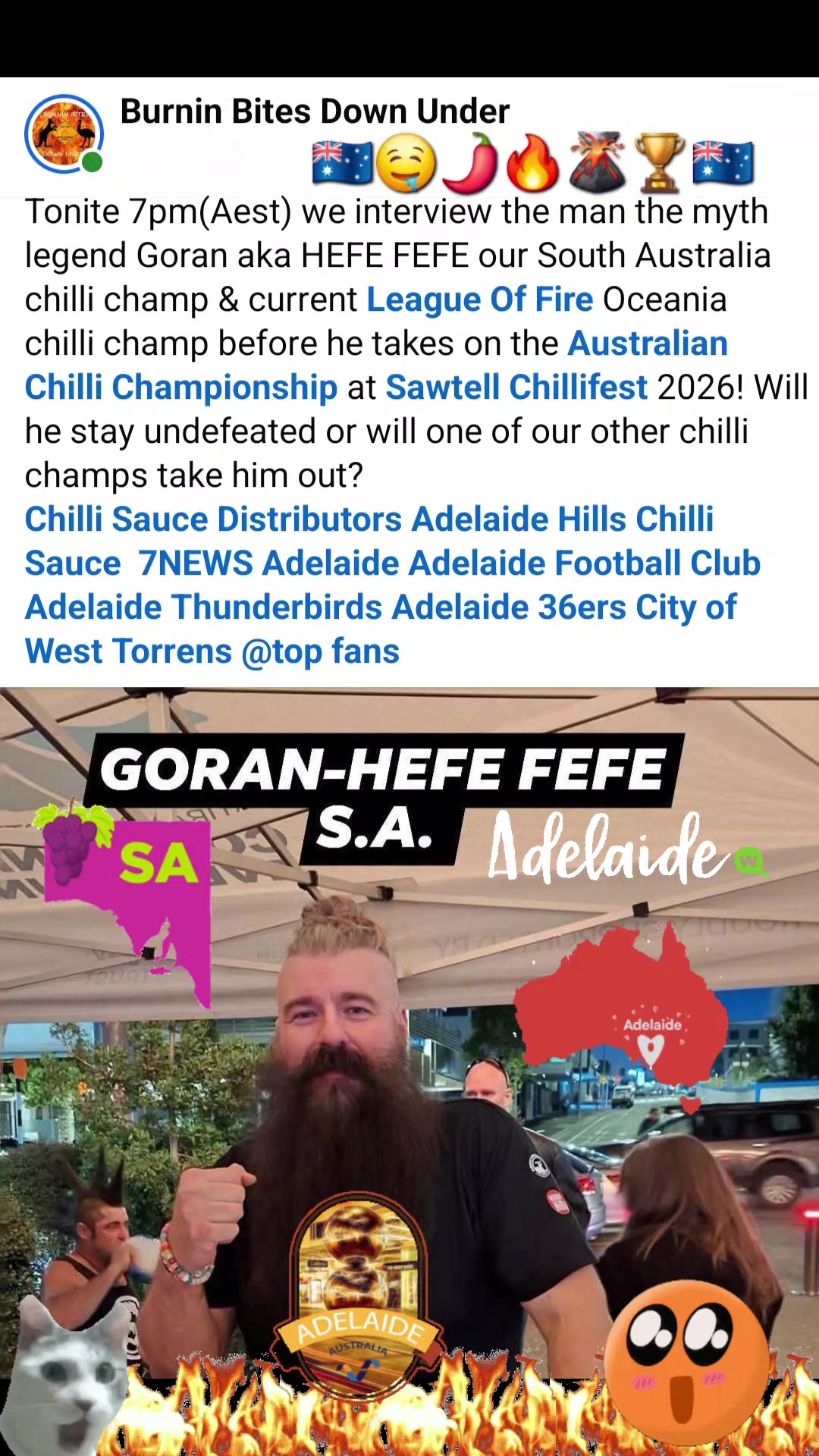 @Burnin Bites Down Under