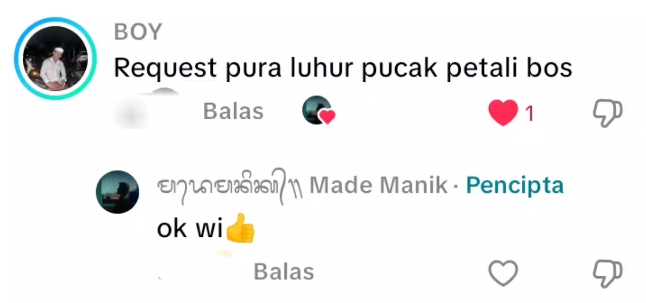 @ᬫᬤᬾᬫᬦᬶᬓ᭄᭟ Made Manik