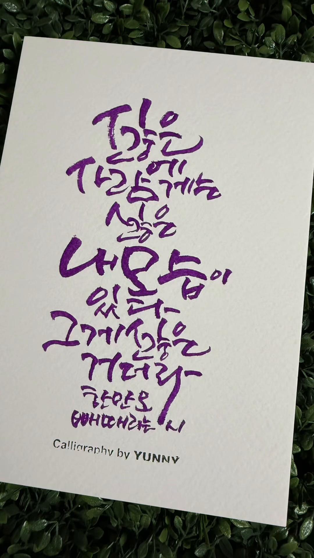 @YUNNY_CALLI(김수연)