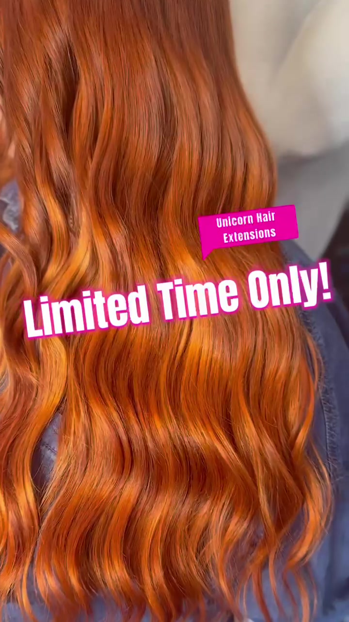 @Unicorn hair queen extensions