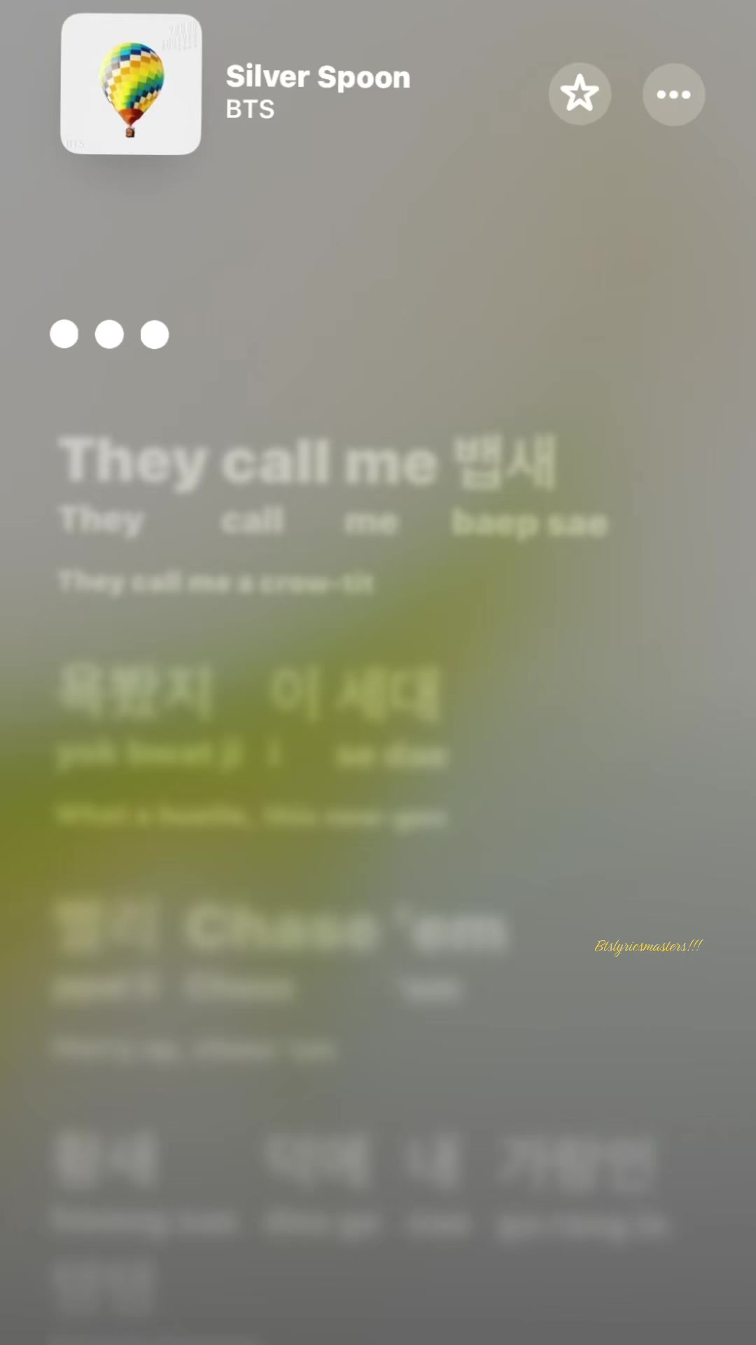 @BTS lyrics ⟬⟭⁷⊙⊝⊜