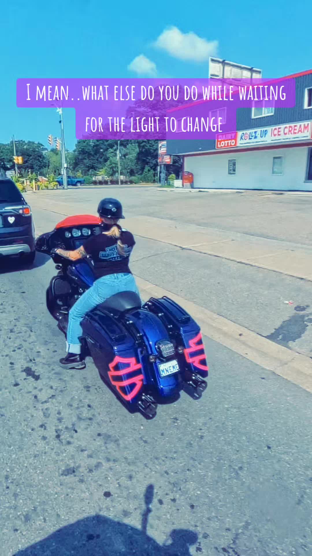 @Mini Me N her Bagger 🖤💜💙