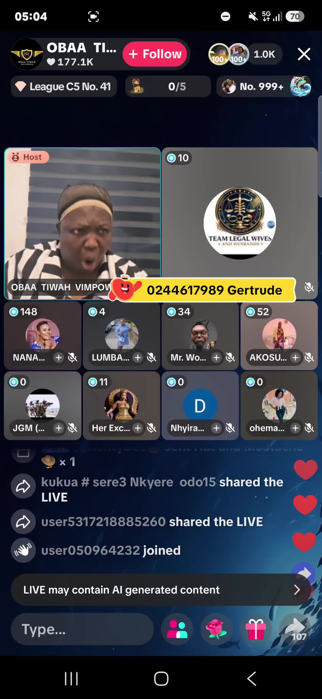@kukua # sere3 Nkyere odo15