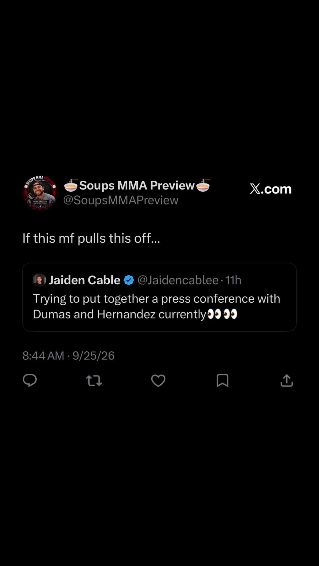 @🍜Soups MMA Preview 🍜