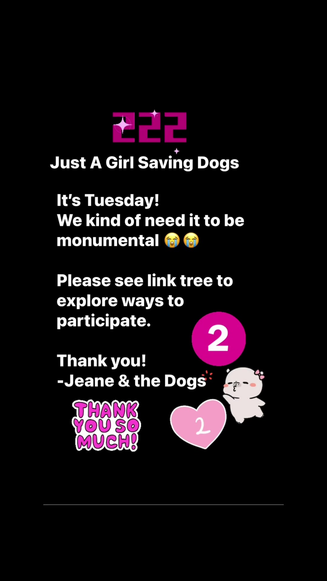 @Just A Girl Saving Dogs