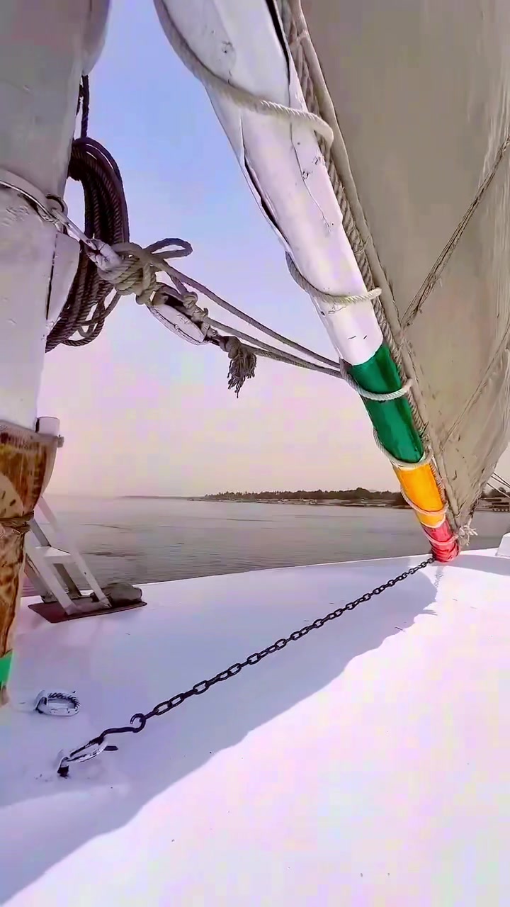 @Felucca on the Nile in Egypt,