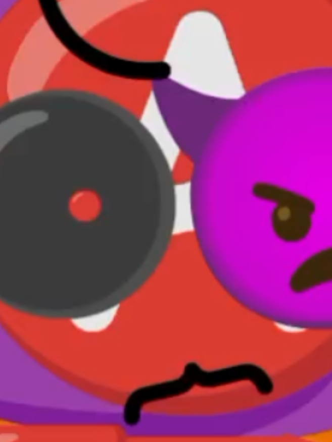 @Emoji cat purple orange