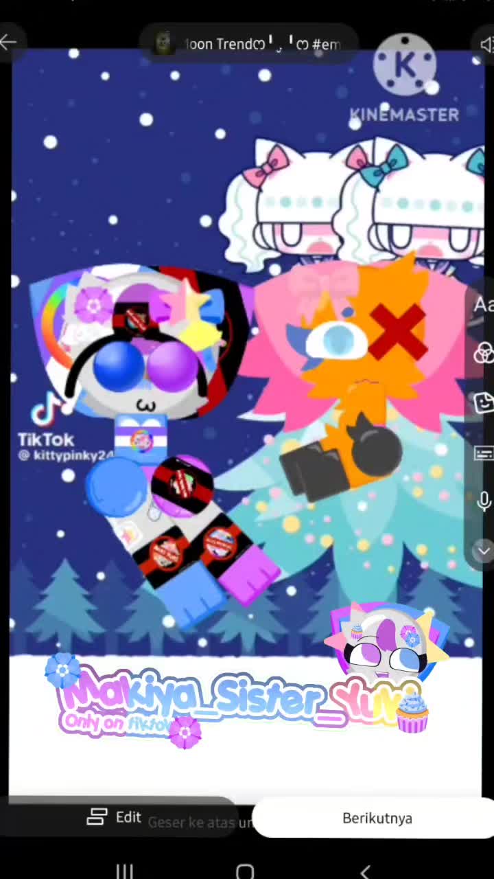 @🩵❄Emoji cat Snow cute❄🩵