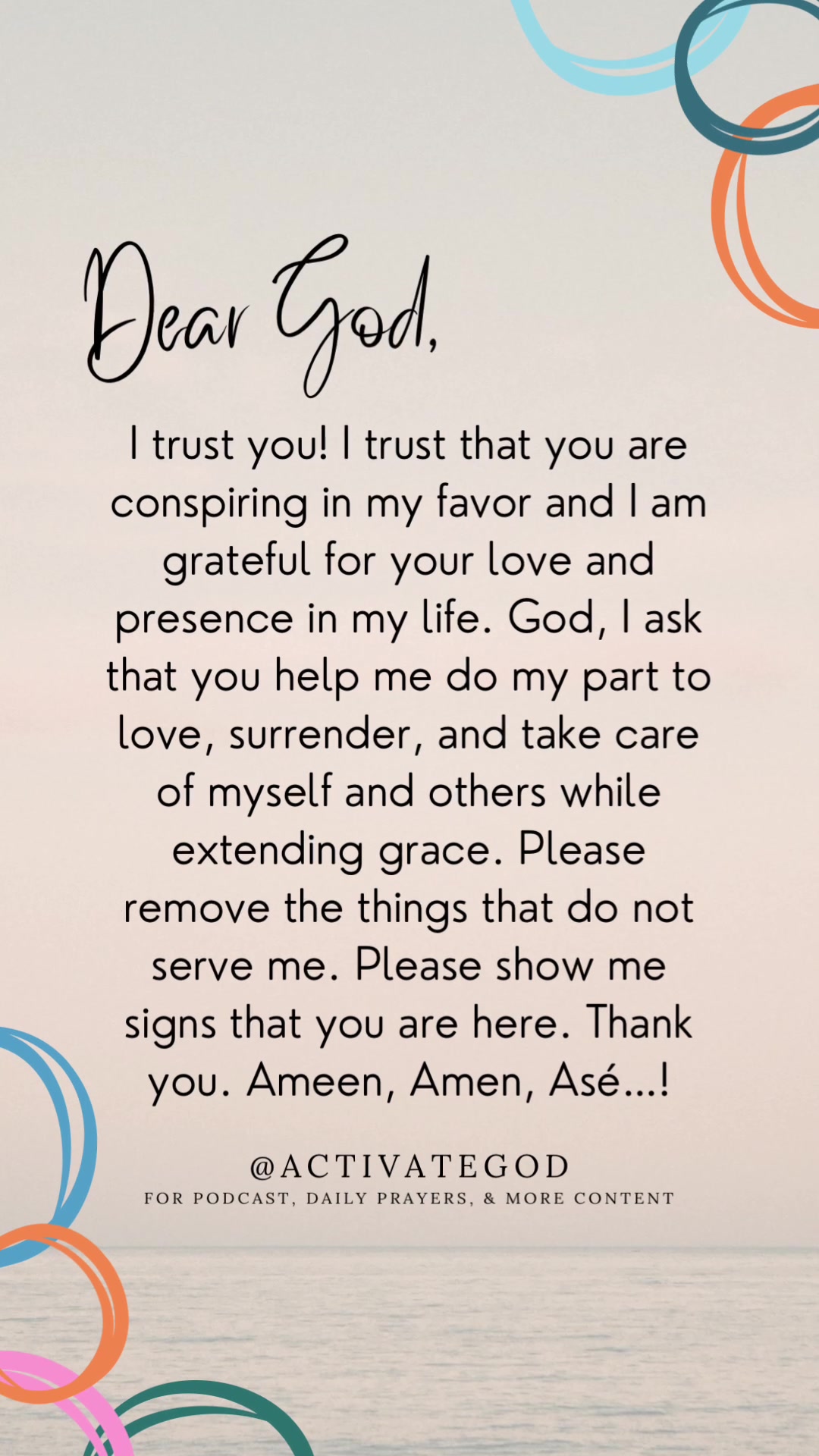 @Activate God