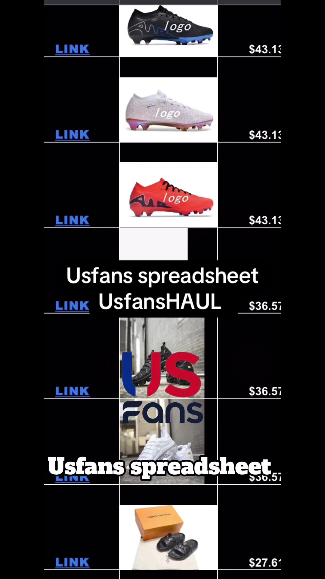 @Usfans Spreadsheet