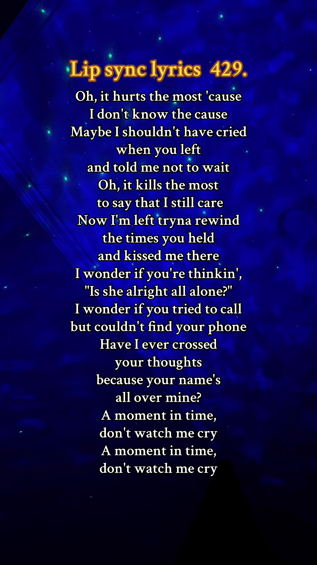 @Lipsync Lyrics & Acting