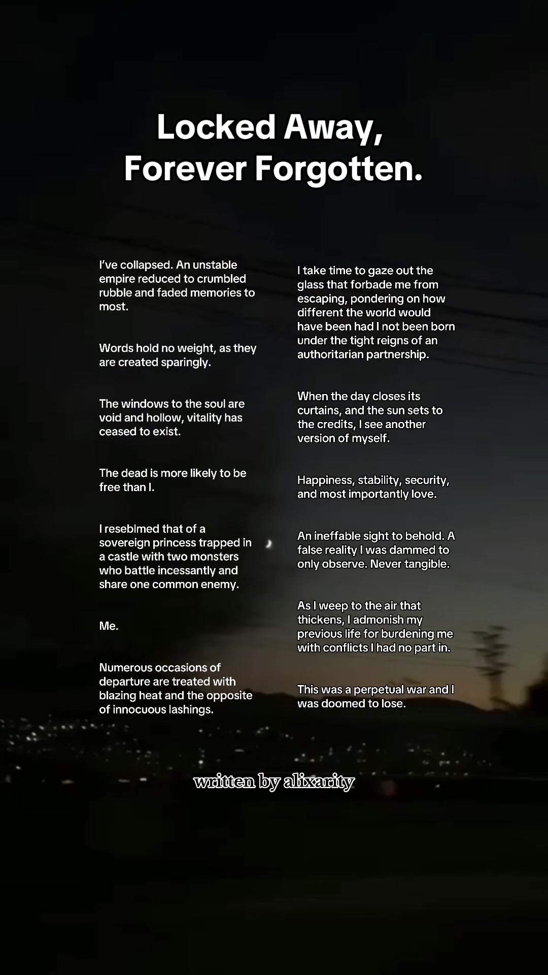 @𝐚𝐥𝐢𝐱𝐚𝐫𝐢𝐭𝐲🌼| Writer
