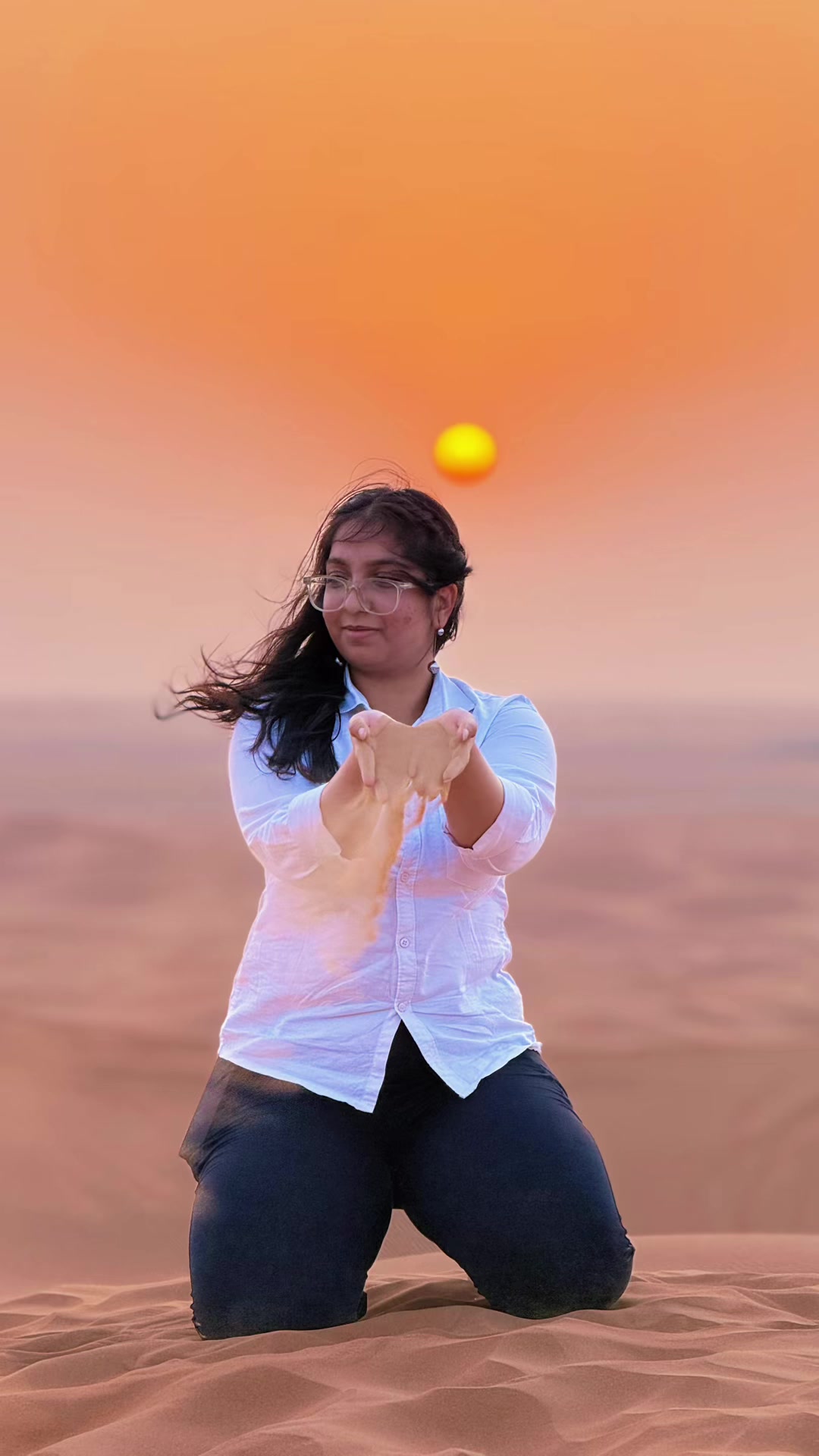 @Golden sand desert safari