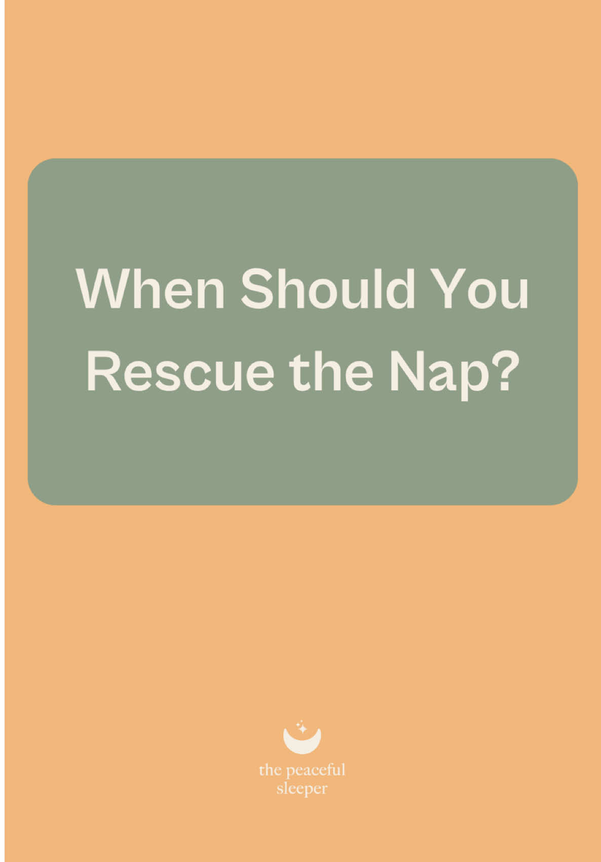 @The Peaceful Sleeper