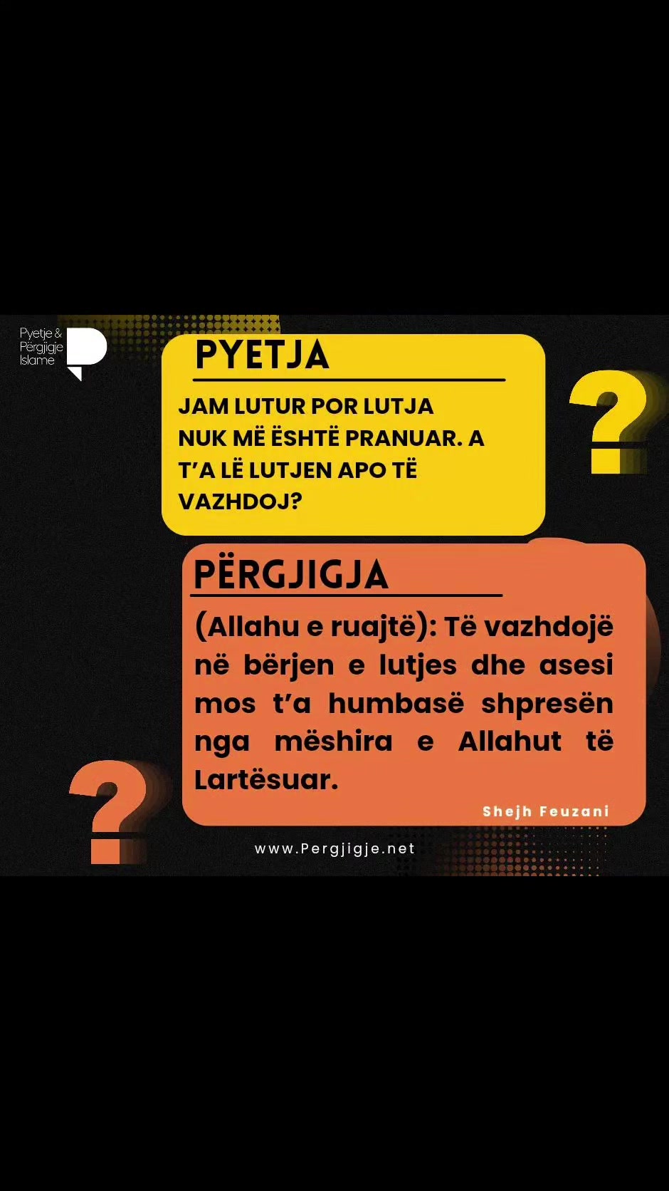 @Pyetje & P&euml;rgjigje Islame