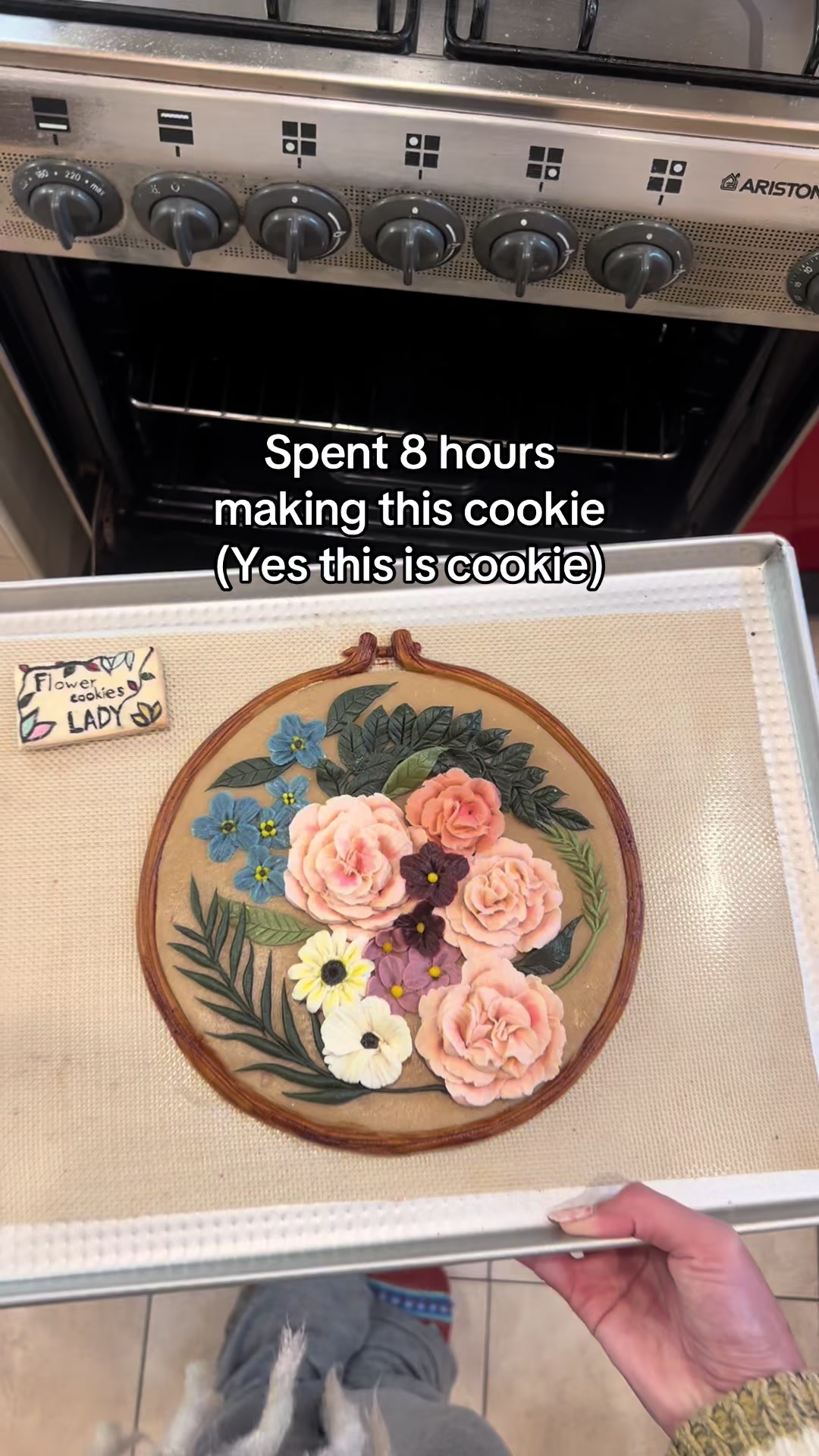 @Flower cookies lady