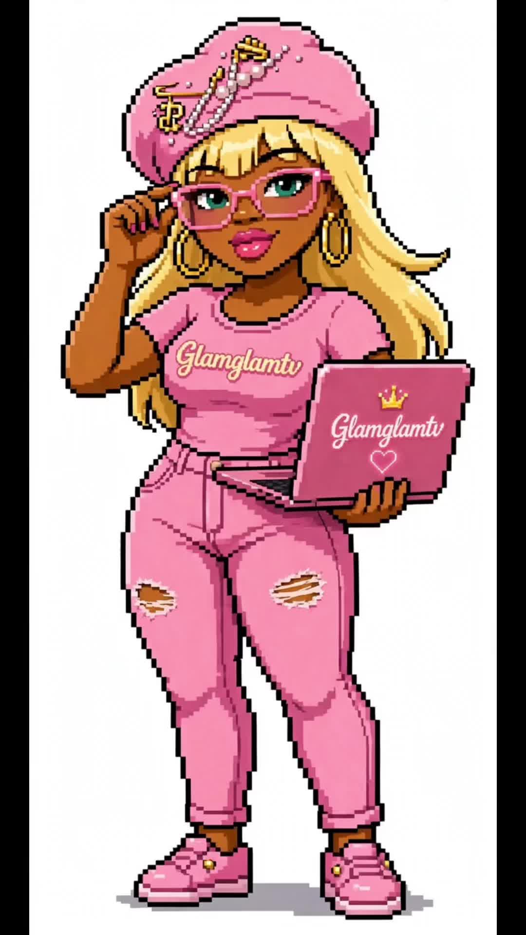 @glamglamtv 🩷🖤🩷🖤
