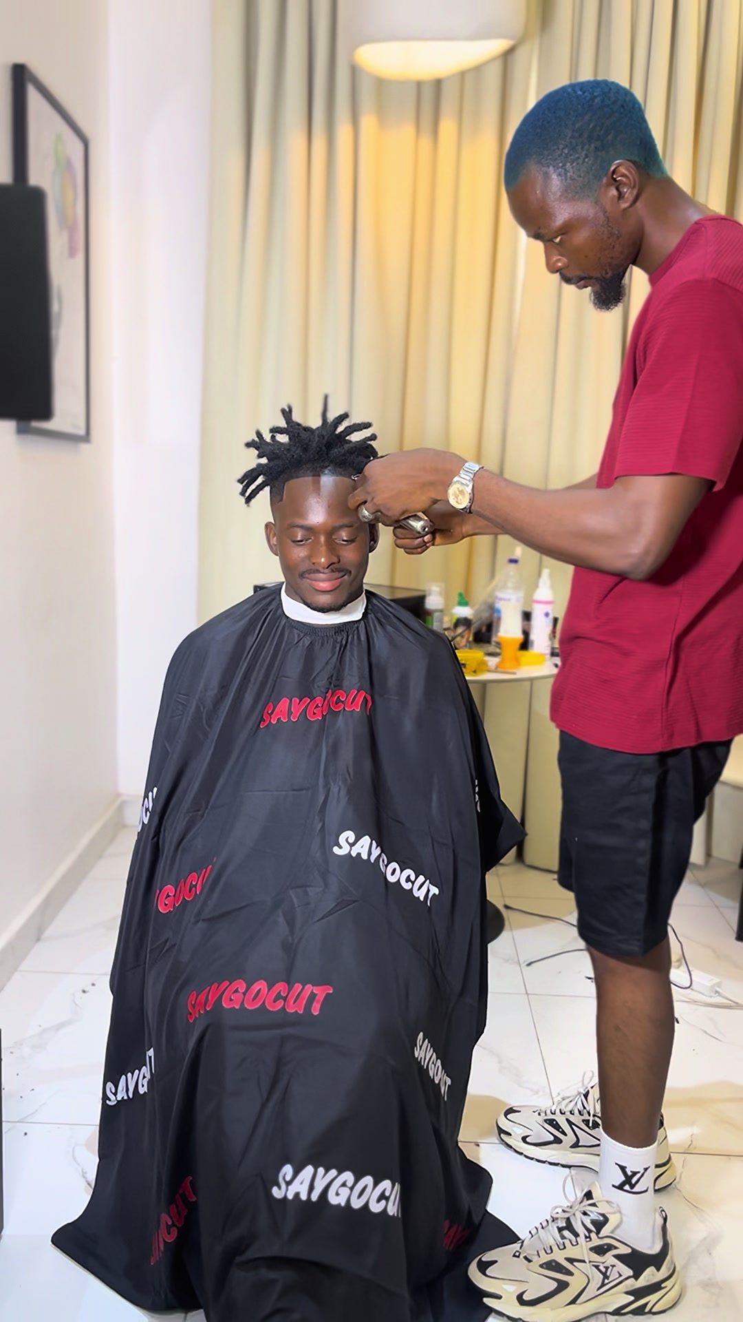 @Lagos Barber. follow on IG