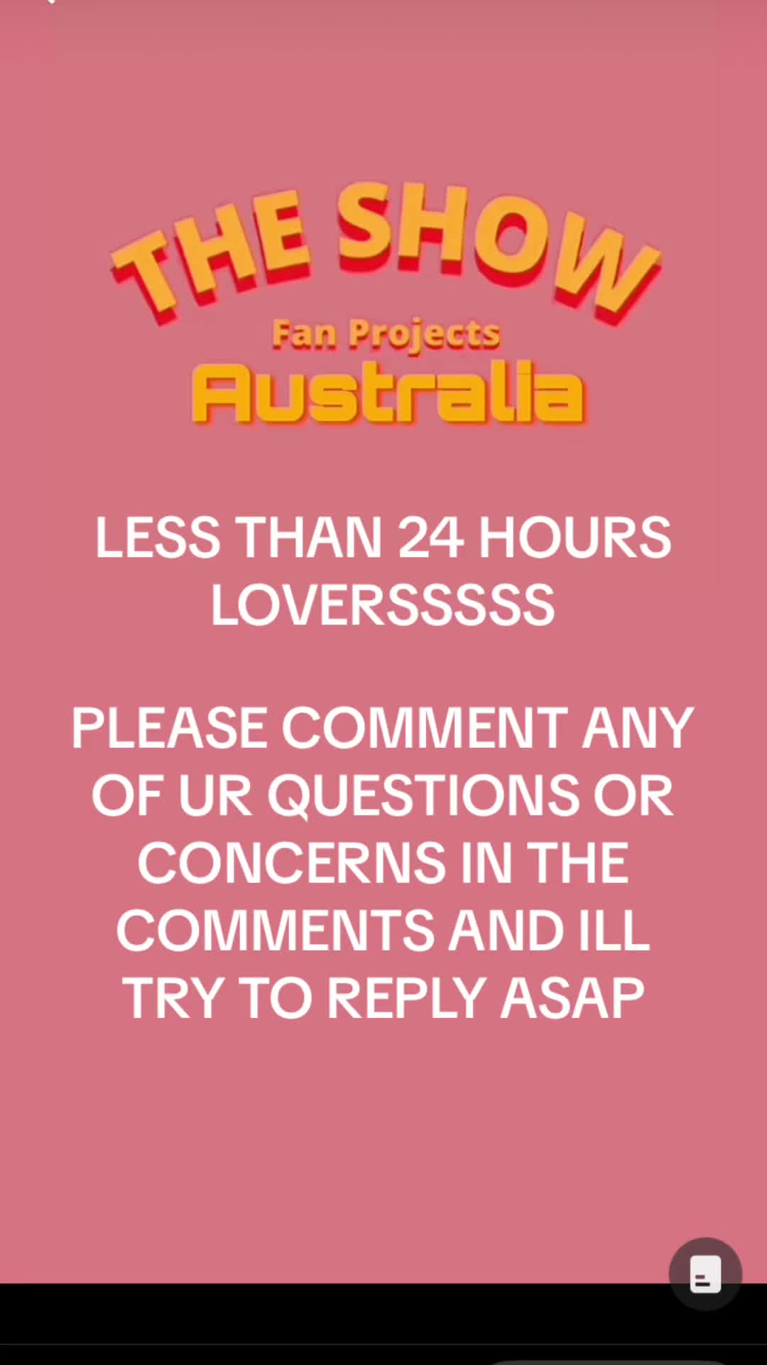 @The Show Live Tour Aus