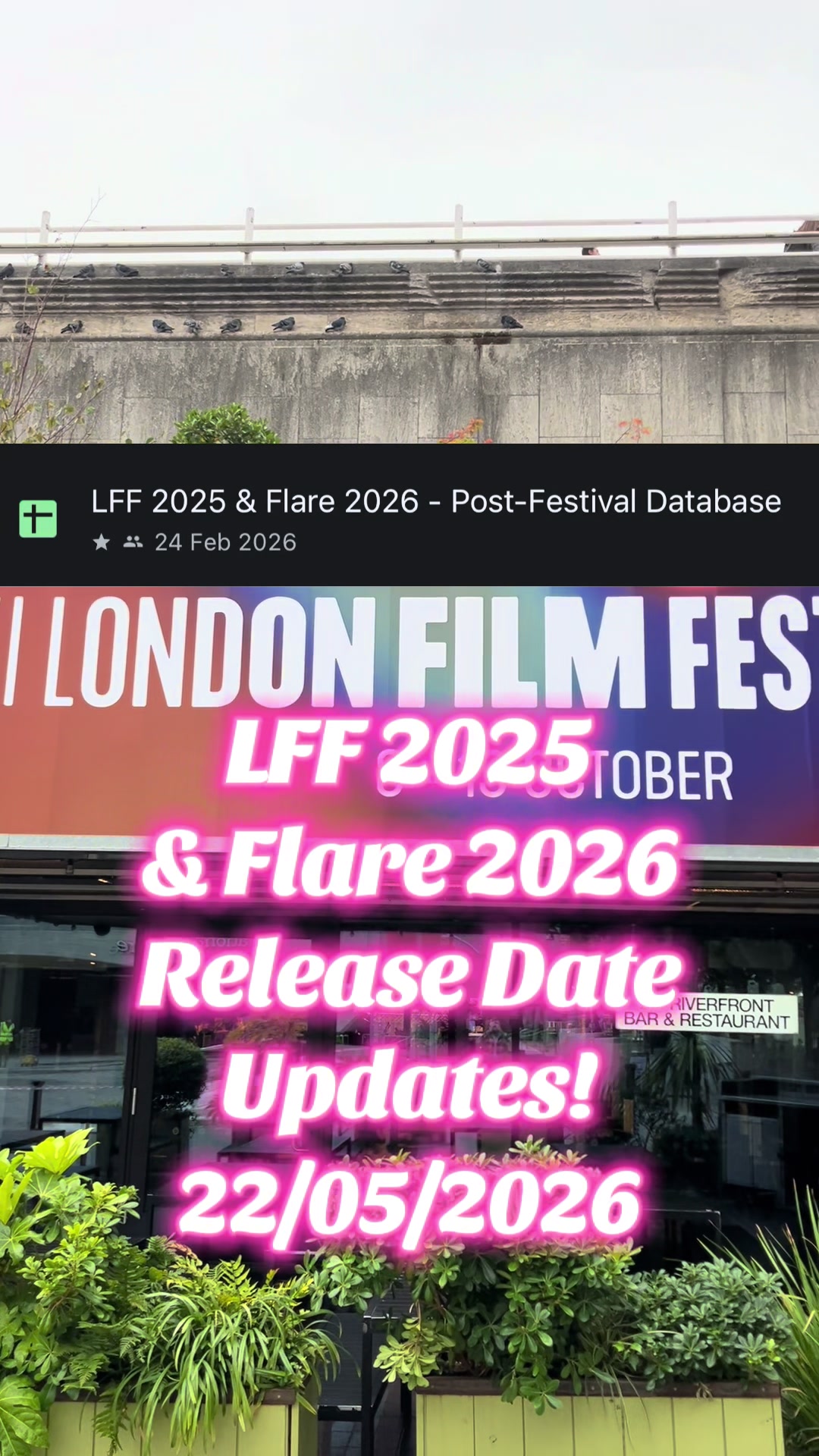 @London Cinema Guide 🍿