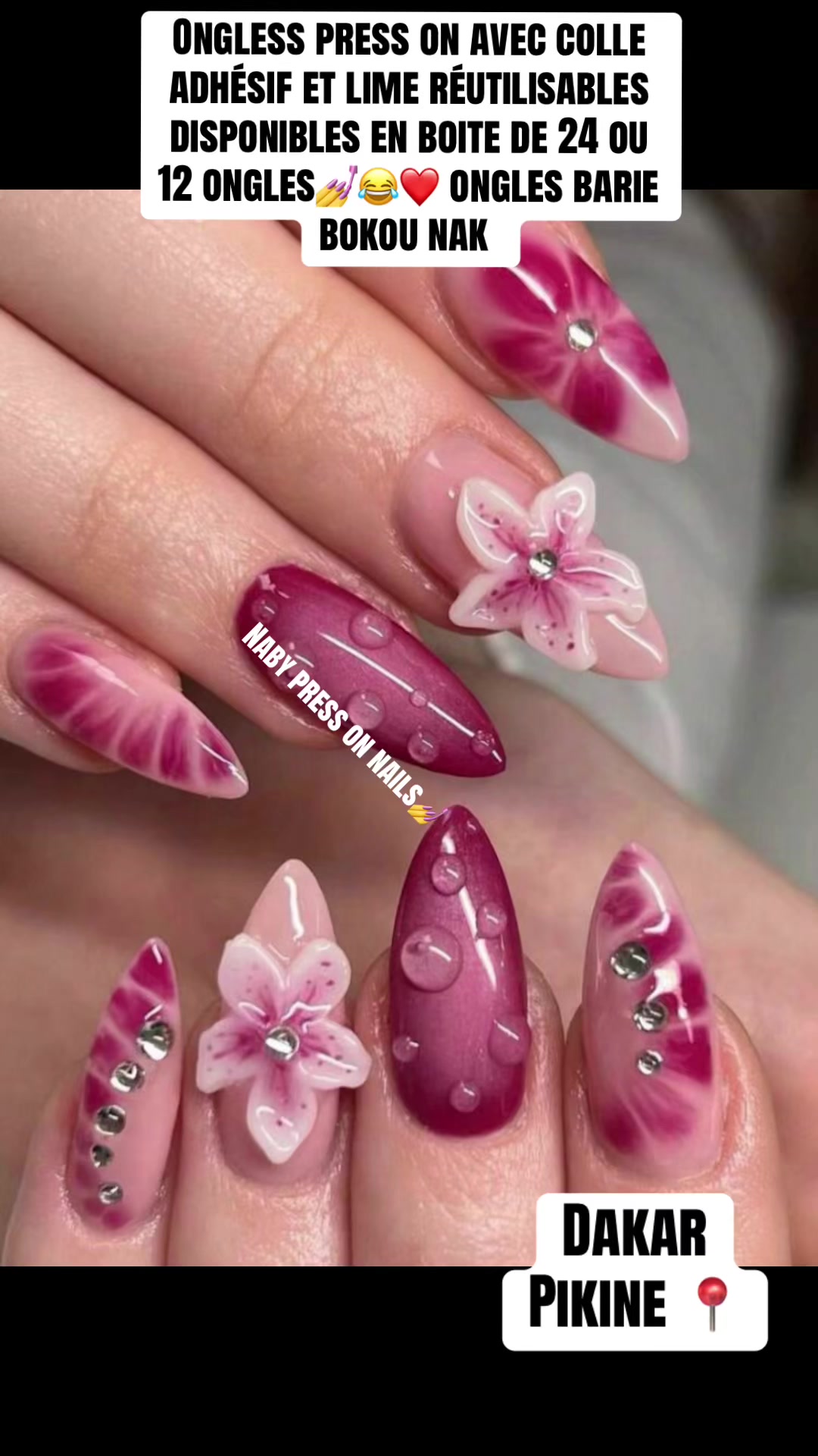 @Naby press on nails 💅