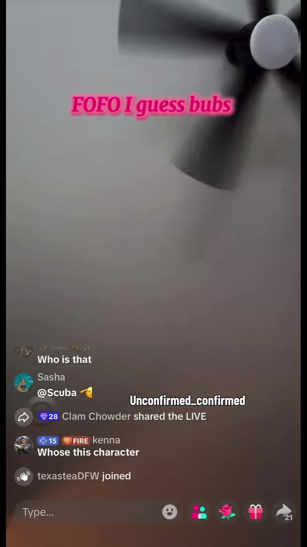 @Unconfirmed confirmed