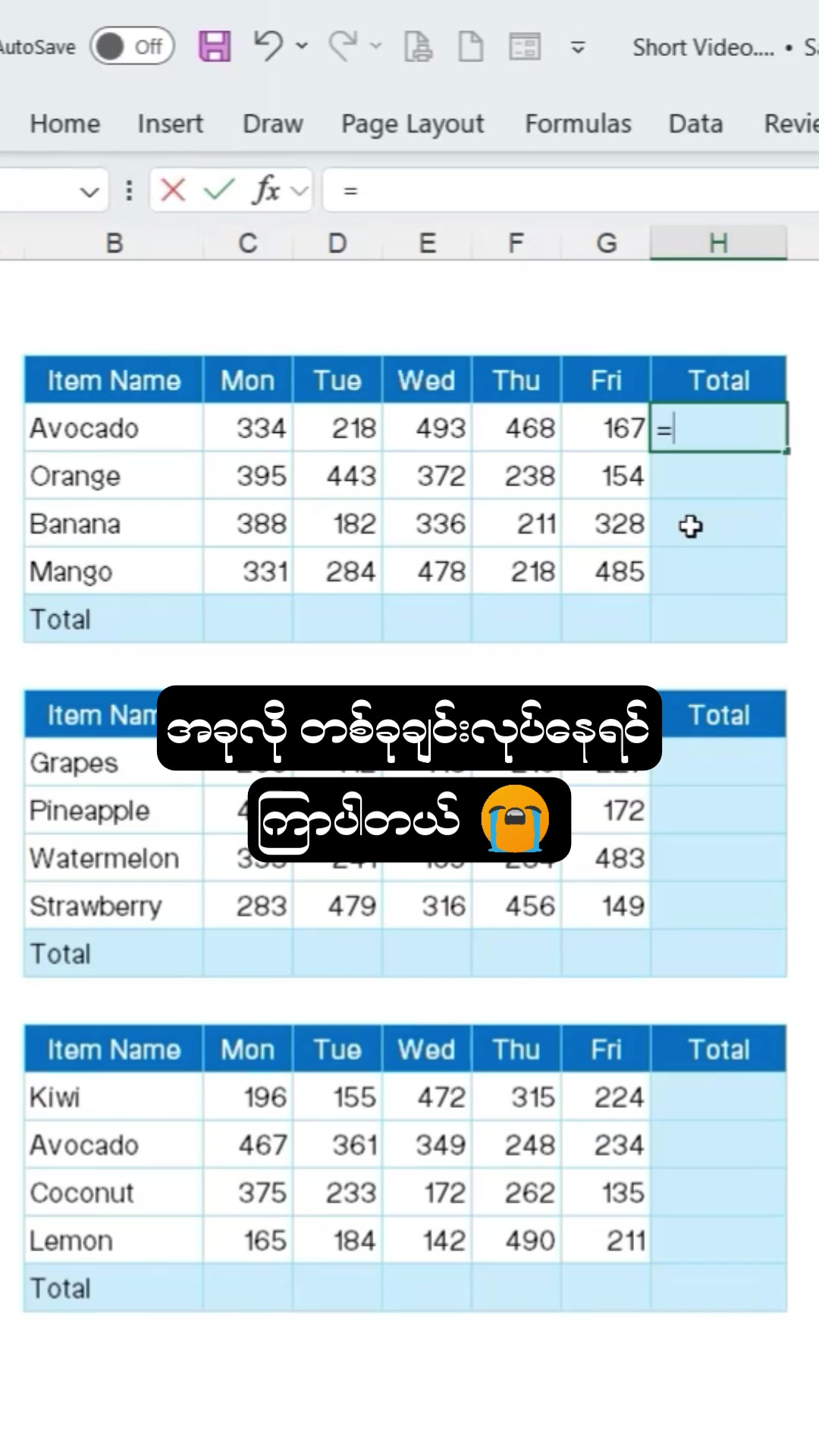 @Myanmar Excel Guide