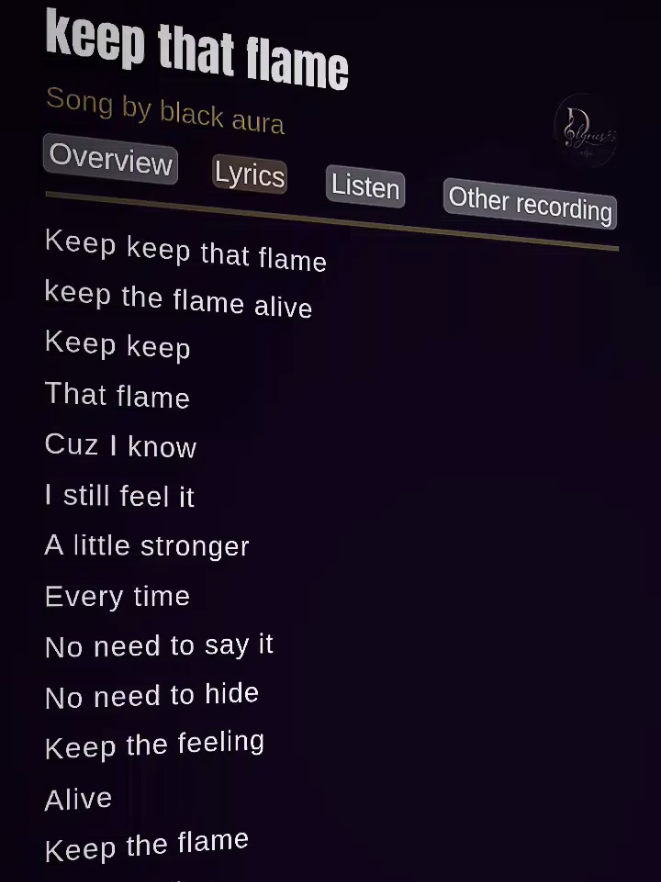@D'lyrics