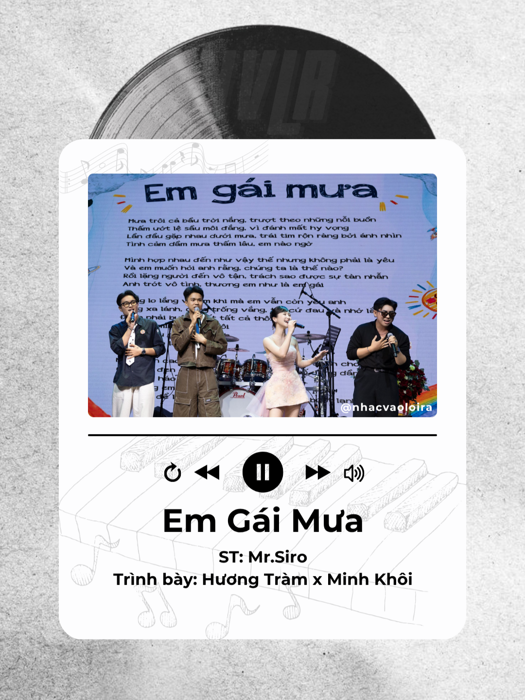 @NHẠC V&Agrave;O LỜI RA