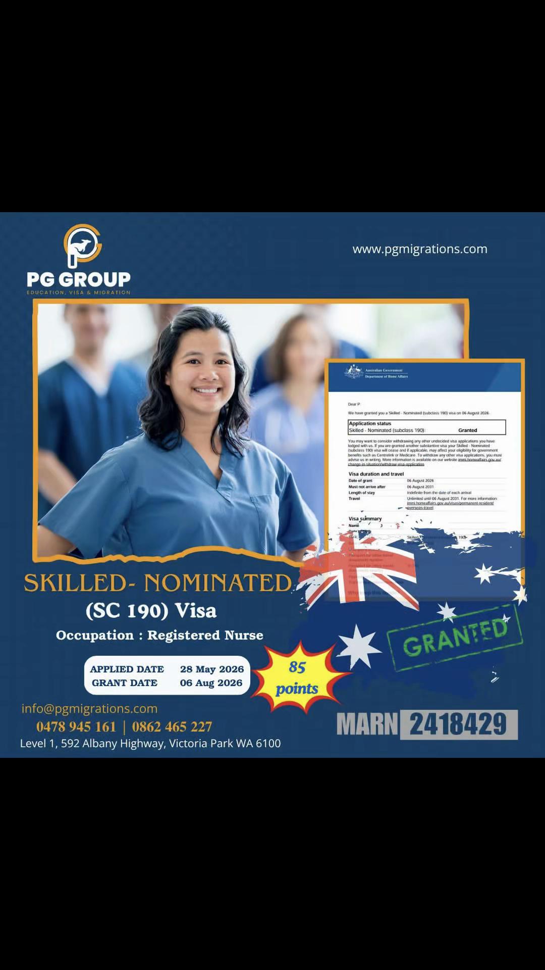 @PG MIGRATION GROUP PERTH