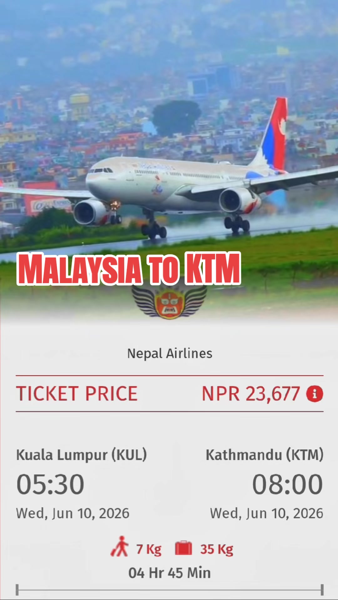 @Sasto Flight Ticket✈️