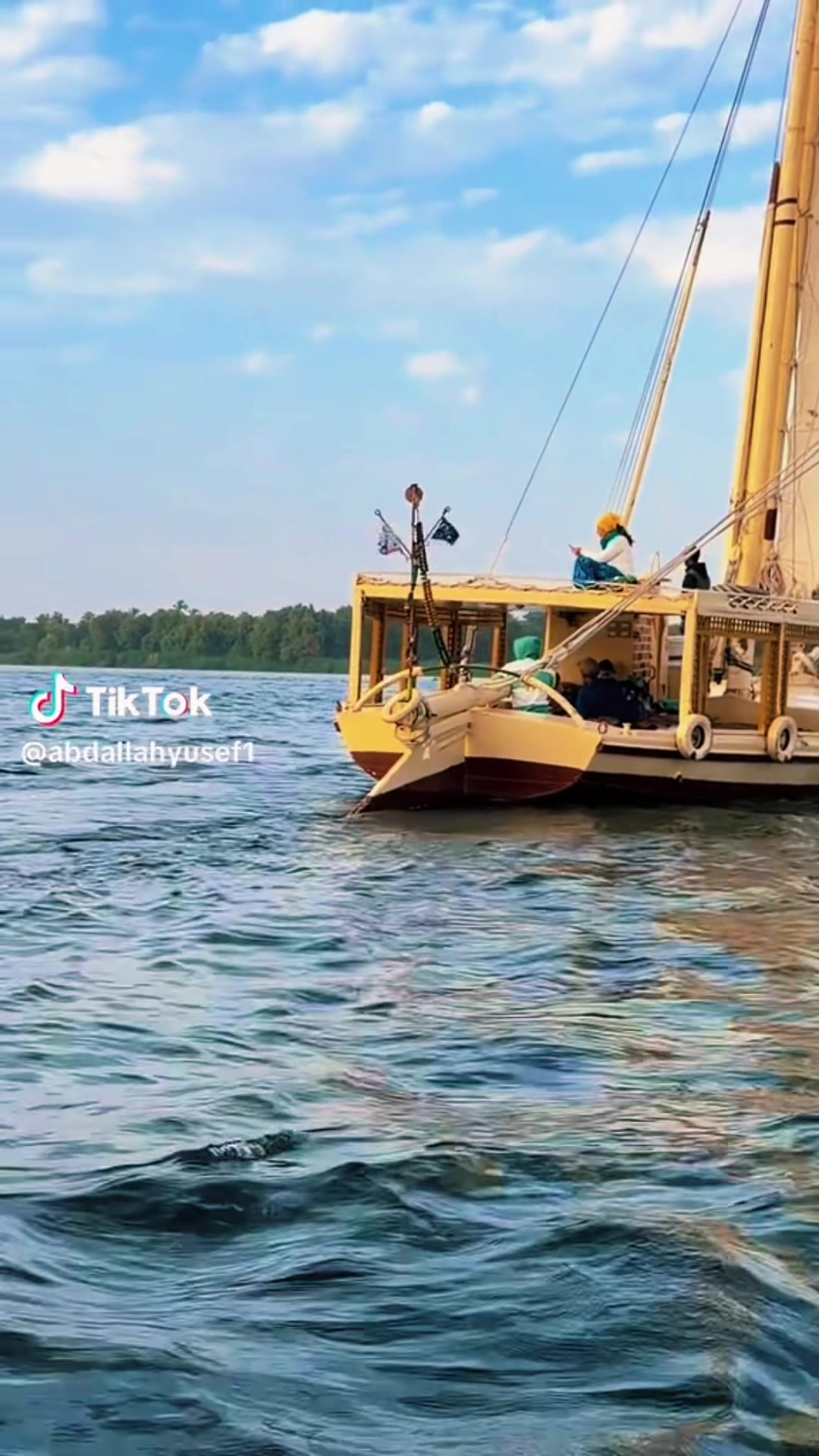 @Felucca on the Nile in Egypt,