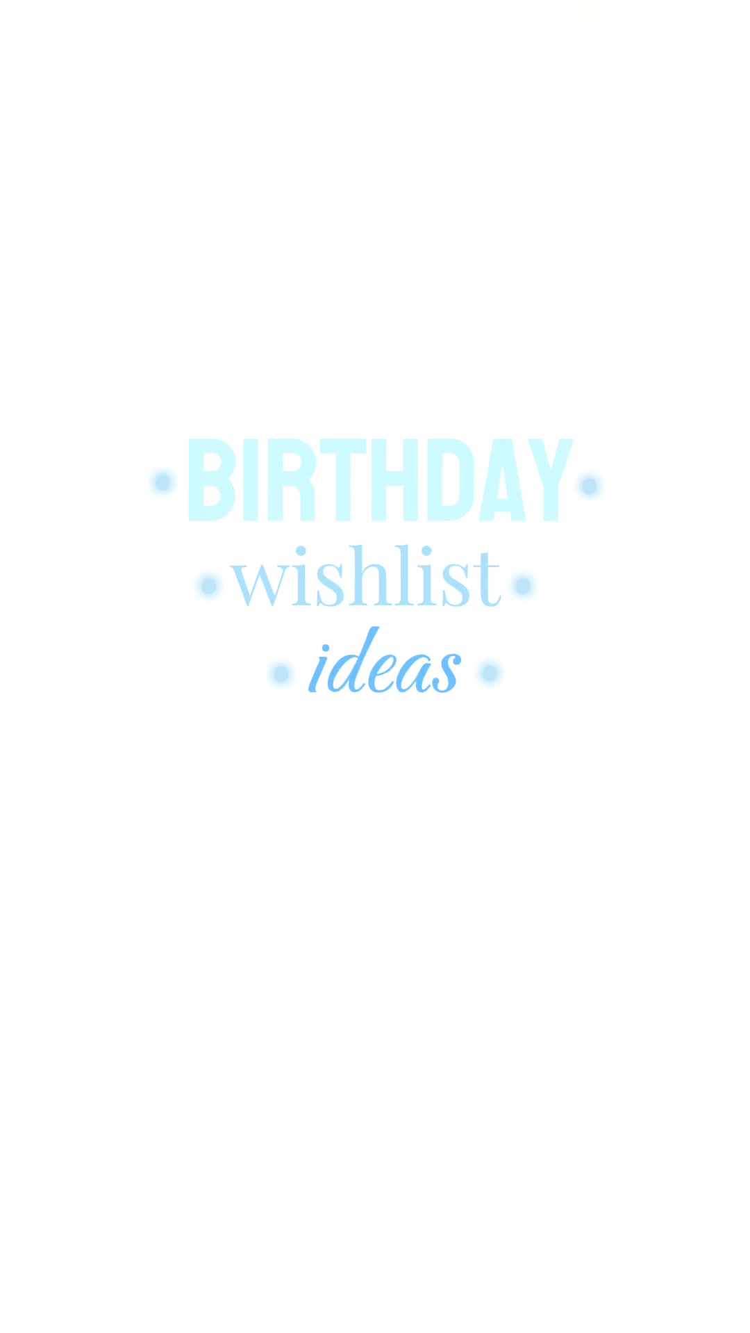 @list ideas!!