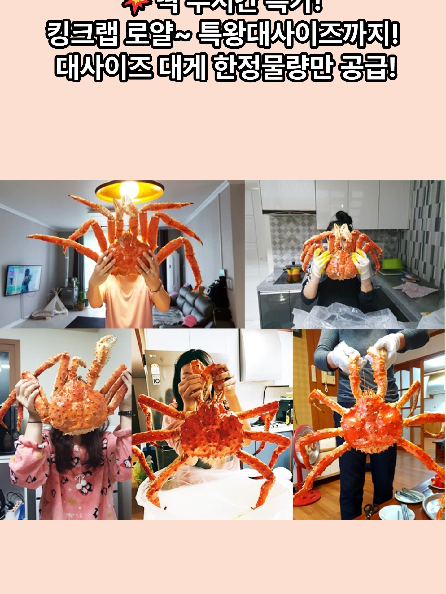 @킹크랩 대게 동해수산유통