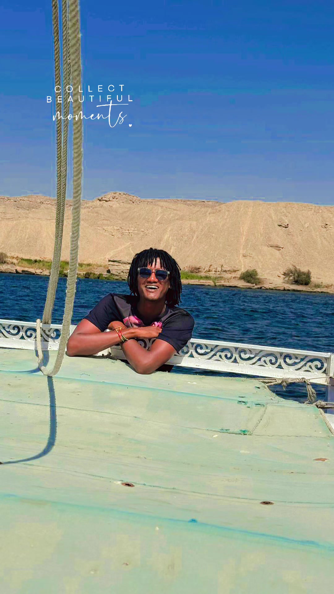 @Felucca on the Nile in Egypt,
