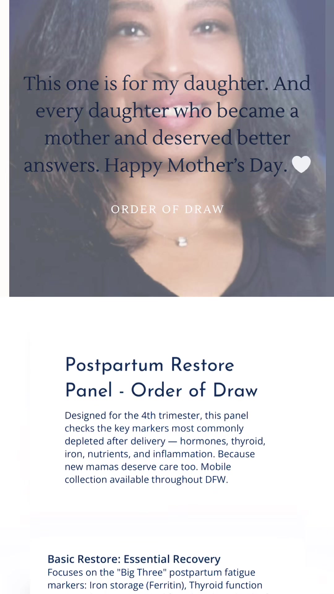 @Order of Draw—Mobile Lab