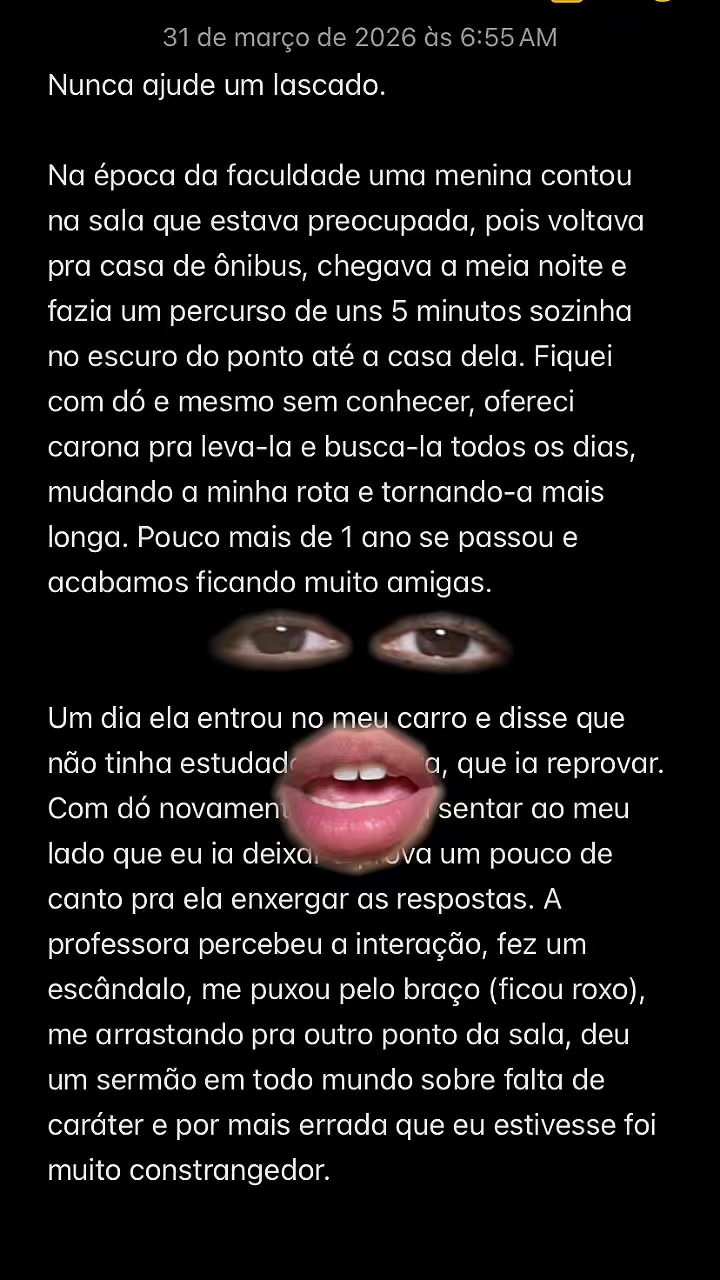 @Confissão anônima