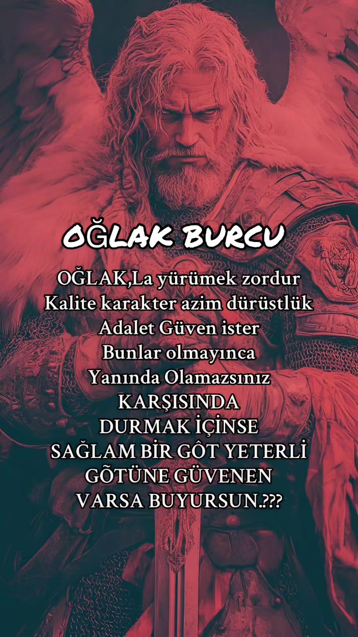 @♑️♑️OĞLAK/OLMAK♑️♑️